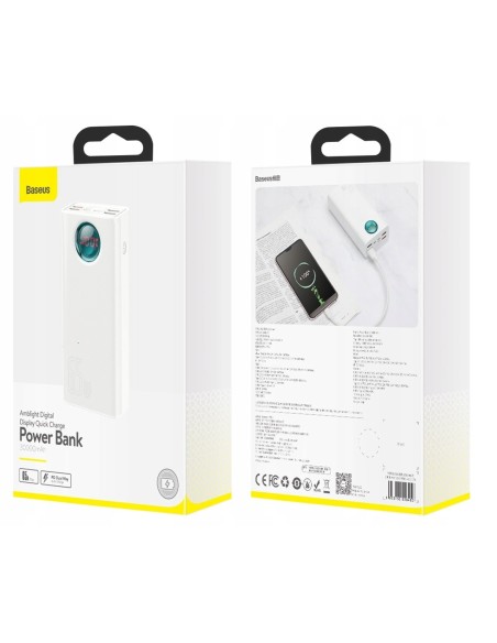 Baseus Ambilight 65W | Power Bank 30000mAh 4x USB + USB-C Power Delivery Quick Charge 3.0 Huawei SCP FCP 5A Overseas Edition