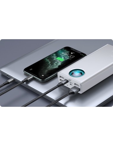 Baseus Ambilight 65W | Power Bank 30000mAh 4x USB + USB-C Power Delivery Quick Charge 3.0 Huawei SCP FCP 5A Overseas Edition