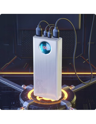Baseus Ambilight 65W | Power Bank 30000mAh 4x USB + USB-C Power Delivery Quick Charge 3.0 Huawei SCP FCP 5A Overseas Edition