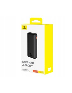 Baseus Airpow | Power Bank z szybkim ładowaniem PD 20W 20000mAh, kabel USB-C