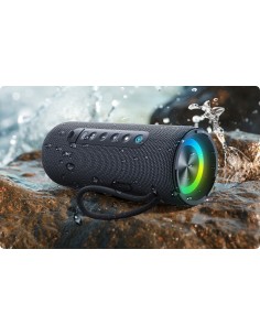 Baseus AeQur 30 | Głośnik przenośny, bezprzewodowy Bluetooth 5.3, LED RGB + aplikacja
