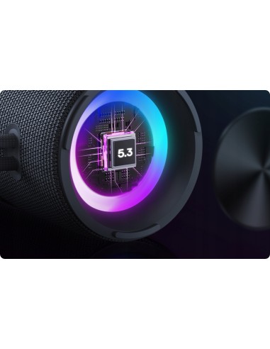 Baseus AeQur 30 | Głośnik przenośny, bezprzewodowy Bluetooth 5.3, LED RGB + aplikacja