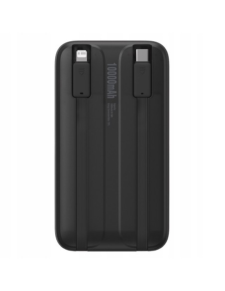 Baseus Comet Series | Power Bank z wbudowanymi kablami USB-C Lightning 10000mAh 22.5W PD QC