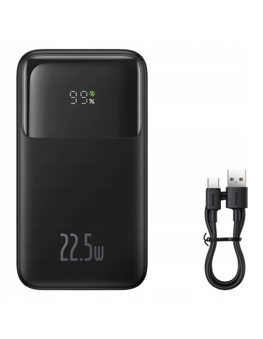 Baseus Comet Series | Power Bank z wbudowanymi kablami USB-C Lightning 10000mAh 22.5W PD QC