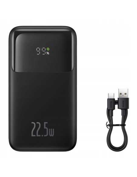 Baseus Comet Series | Power Bank z wbudowanymi kablami USB-C Lightning 10000mAh 22.5W PD QC