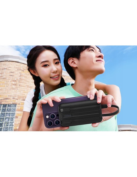 Baseus Comet Series | Power Bank z wbudowanymi kablami USB-C Lightning 10000mAh 22.5W PD QC