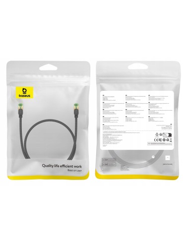 Baseus High Speed CAT8 | Kabel przewód sieciowy internetowy LAN RJ45 Ethernet CAT8 40Gb/s 2000MHz 0.5m