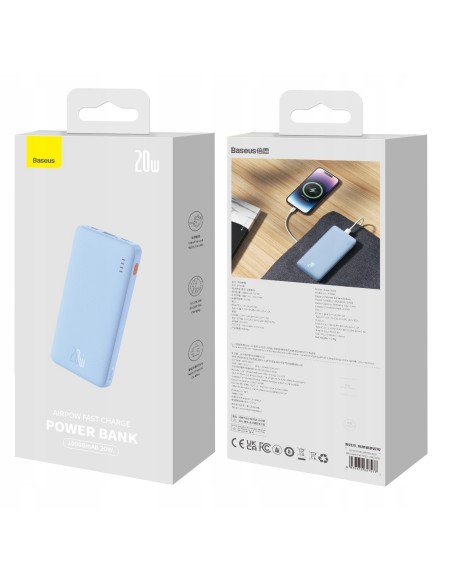 Baseus Airpow | Power Bank z szybkim ładowaniem PD 20W 10000mAh