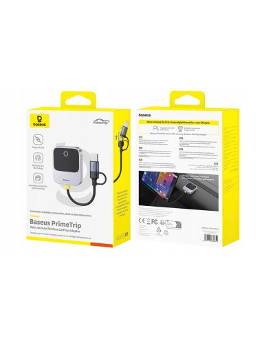 Baseus SafeJourney | Adapter bezprzewodowy do Apple AudioCar do iPhone, Bluetooth WiFi