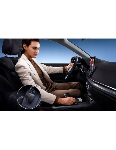 Baseus SafeJourney | Adapter bezprzewodowy do Apple AudioCar do iPhone, Bluetooth WiFi
