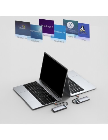 Baseus Metal Gleam Series 6-in-1 | Adapter HUB USB-C - HDMI 4K 3x USB3.0 USB-C RJ45 PD 100W