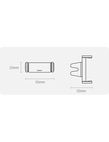 Baseus Steel Cannon | Uchwyt samochodowy na kratkę do telefonu