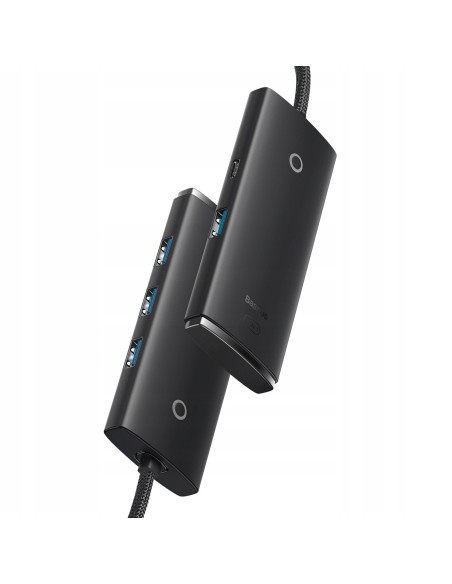 Baseus Lite Series 4-Port | HUB adapter rozdzielacz USB-C - USB 3.0 *4 25cm