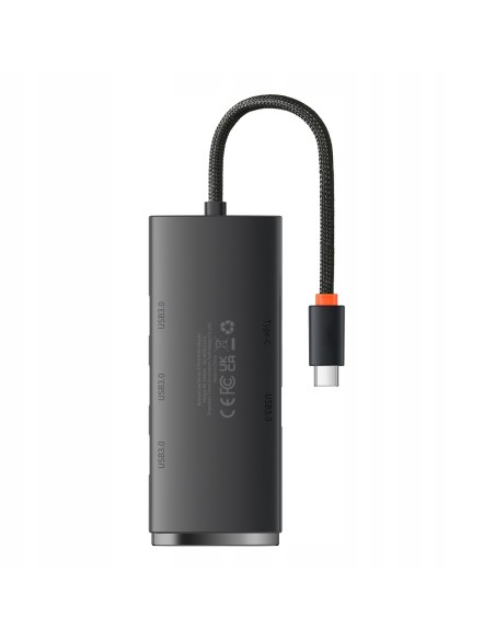 Baseus Lite Series 4-Port | HUB adapter rozdzielacz USB-C - USB 3.0 *4 25cm