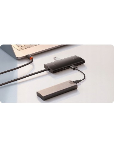 Baseus Lite Series 4-Port | HUB adapter rozdzielacz USB-C - USB 3.0 *4 25cm