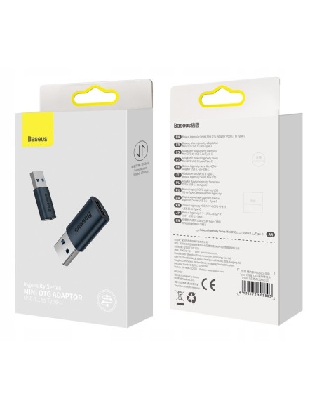 Baseus Ingenuity Series | Adapter przejściówka z USB-A do USB-C OTG 10Gb/s