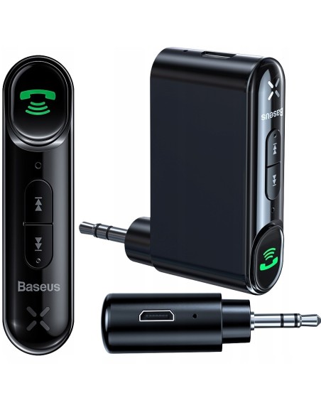 Baseus Qiyin | Transmiter odbiornik dźwięku bluetooth AUX do samochodu