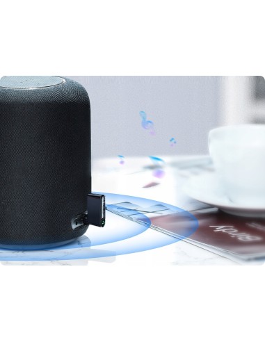 Baseus Qiyin | Transmiter odbiornik dźwięku bluetooth AUX do samochodu