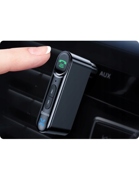 Baseus Qiyin | Transmiter odbiornik dźwięku bluetooth AUX do samochodu