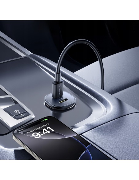 Baseus GoTrip | Ładowarka samochodowa USB-C USB typC 30W PD QC