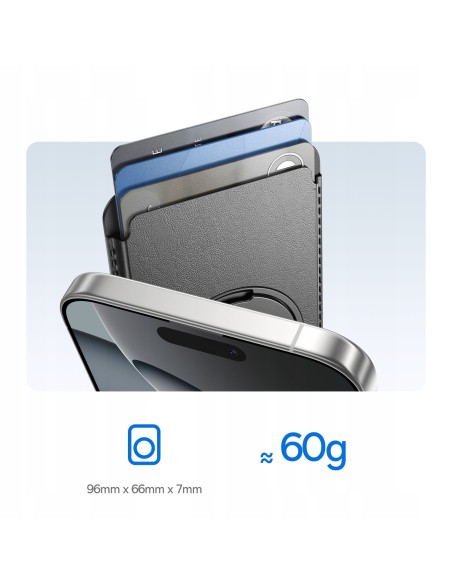 Baseus MagPro 3 | Magnetyczne etui do telefonu na karty dokumenty, podstawka MagSafe