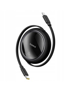 Baseus Free2Pull | Rozwijany kabel, przewód do iPhone, USB-C - Ligtning, Szybkie ładowanie PD 20W, 1m