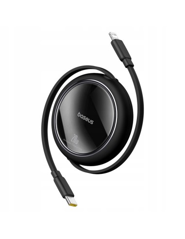 Baseus Free2Pull | Rozwijany kabel, przewód do iPhone, USB-C - Ligtning, Szybkie ładowanie PD 20W, 1m
