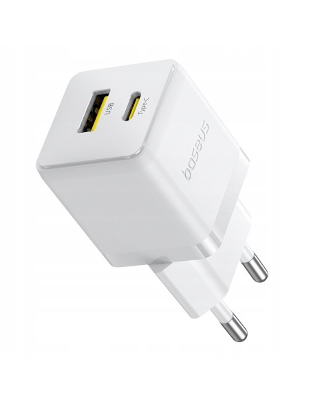 Baseus Palm Szybka Ładowarka Sieciowa C+U 30W EU Moon White