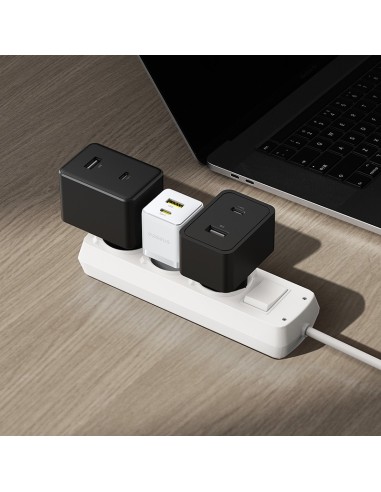 Baseus Palm Szybka Ładowarka Sieciowa C+U 30W EU Moon White