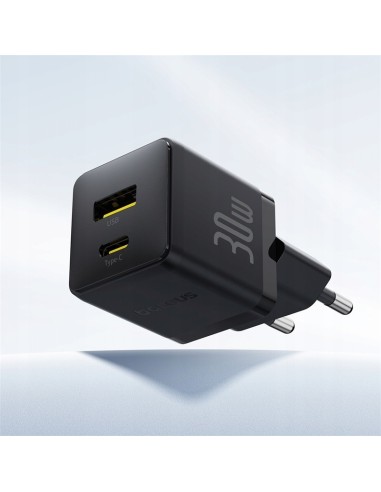Baseus Palm Szybka Ładowarka Sieciowa C+U 30W EU Cluster Black