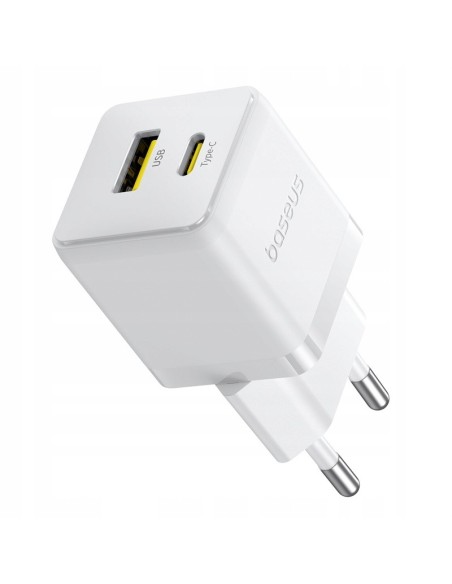 Baseus Palm Szybka Ładowarka Sieciowa C+U 20W EU Moon White