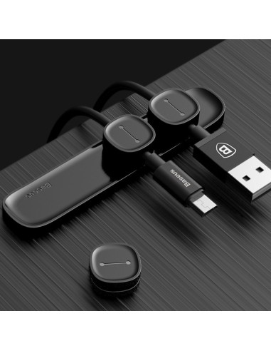 Baseus Peas Cable Clip | Magnetyczny uchwyt klips organizer do kabli