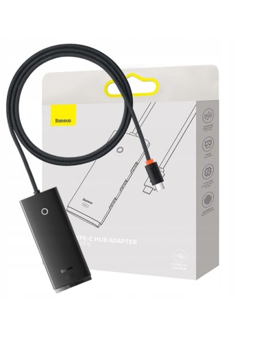 Baseus Lite Series 4-Port | HUB adapter rozdzielacz USB-C - USB 3.0 *4 100cm