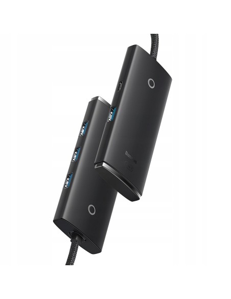 Baseus Lite Series 4-Port | HUB adapter rozdzielacz USB-C - USB 3.0 *4 100cm