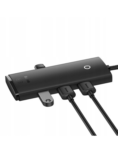 Baseus Lite Series 4-Port | HUB adapter rozdzielacz USB-C - USB 3.0 *4 100cm