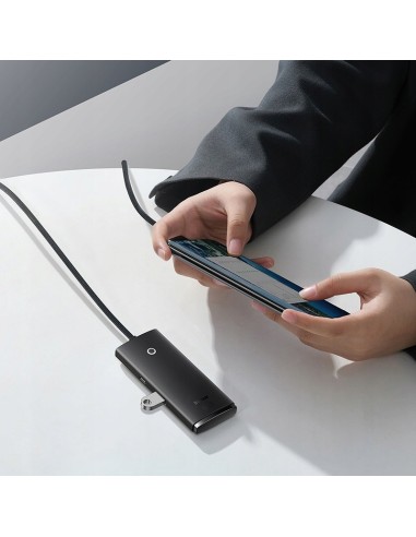 Baseus Lite Series 4-Port | HUB adapter rozdzielacz USB-C - USB 3.0 *4 100cm