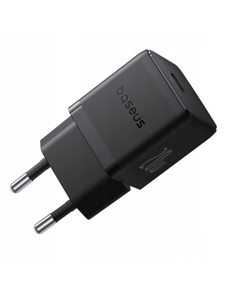 Baseus Palm Szybka Ładowarka Sieciowa 1C 20W EU Cluster Black