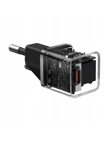 Baseus GaN5 Szybka Ładowarka Sieciowa Mini 1C 20W EU Cluster Black