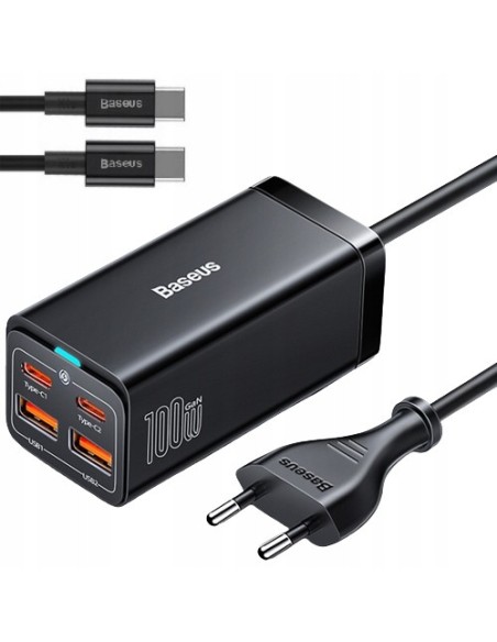 Baseus GAN3 Pro | Ładowarka sieciowa zasilacz 4x USB-A USB-C PD QC4.0 100W
