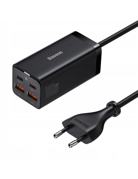 Baseus GAN3 Pro | Ładowarka sieciowa zasilacz 4x USB-A USB-C PD QC4.0 100W