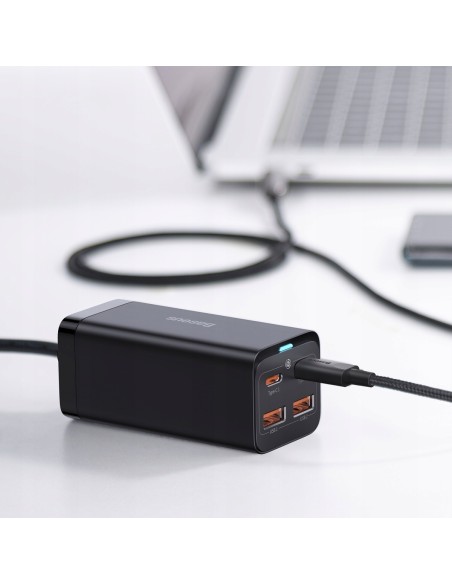 Baseus GAN3 Pro | Ładowarka sieciowa zasilacz 4x USB-A USB-C PD QC4.0 100W