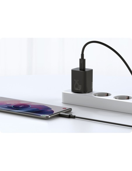Baseus Super Si Sets | Ładowarka sieciowa + kabel USB-C 25W QC3.0 PD