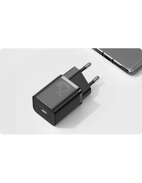 Baseus Super Si Sets | Ładowarka sieciowa + kabel USB-C 25W QC3.0 PD