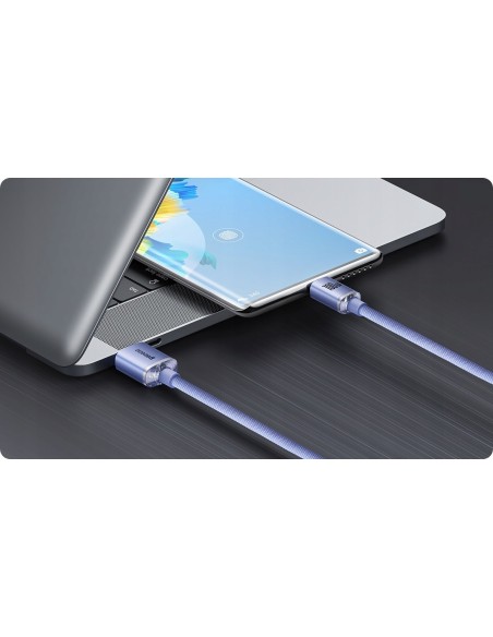 Baseus Crystal Shine | Kabel USB Type-C 100W 66W 6A do Huawei Honor 50 Pro