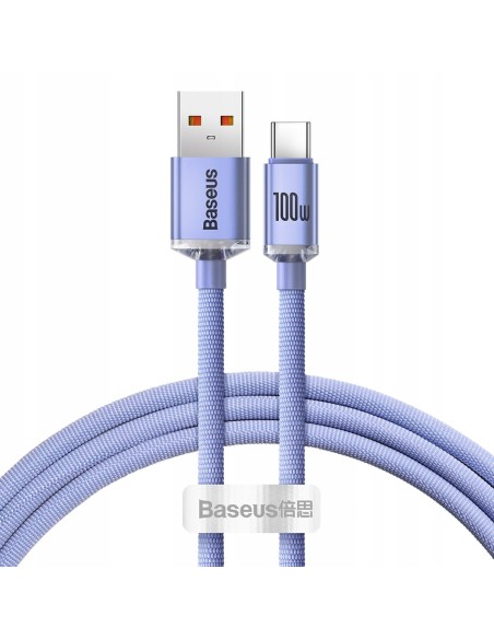 Baseus Crystal Shine | Kabel USB Type-C 100W 66W 6A do Huawei Honor 50 Pro