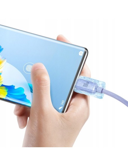Baseus Crystal Shine | Kabel USB Type-C 100W 66W 6A do Huawei Honor 50 Pro