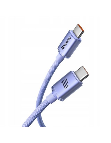 Baseus Crystal Shine | Kabel USB-C Type-C 100W Power Delivery Quick Charge 2m