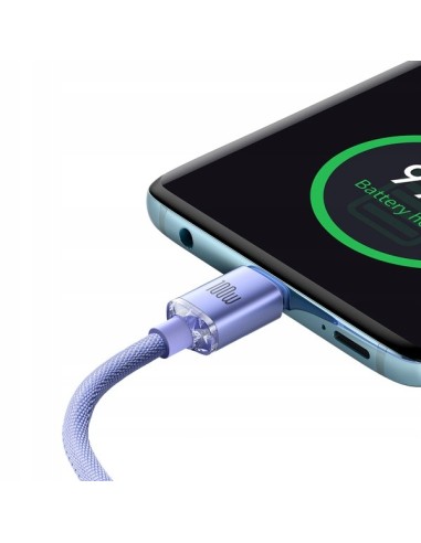 Baseus Crystal Shine | Kabel USB-C Type-C 100W Power Delivery Quick Charge 2m