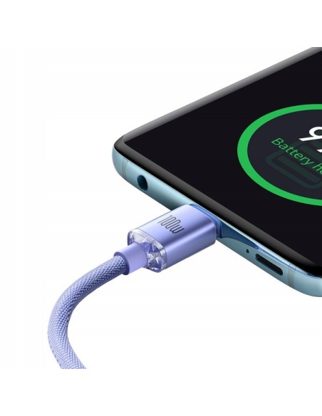 Baseus Crystal Shine | Kabel USB-C Type-C 100W Power Delivery Quick Charge 2m