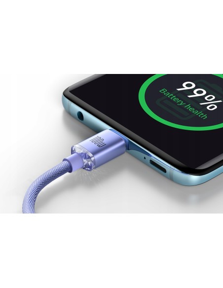 Baseus Crystal Shine | Kabel USB-C Type-C 100W Power Delivery Quick Charge 2m